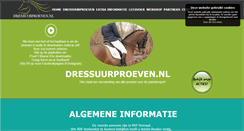 Desktop Screenshot of dressuurproeven.nl